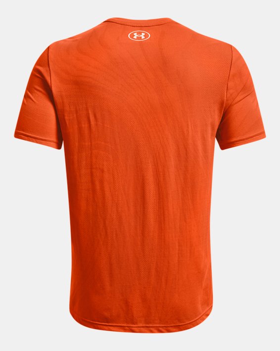 Haut à manches courtes à logo UA Seamless pour homme, Orange, pdpMainDesktop image number 5